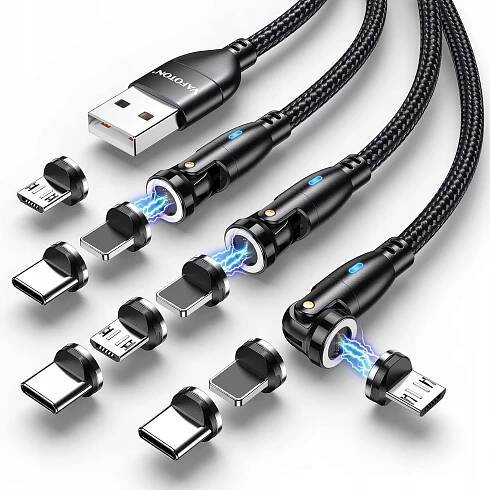 3x MAGNETICKÝ KABEL USB-C pro iPhone 1M 2M 2M 3 KUSY