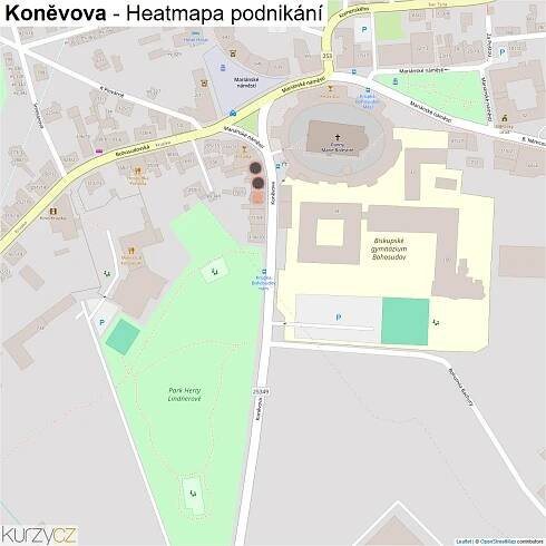 Koněvova - mapy | Kurzy.cz