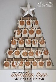 Come on in and visit so you can check out these Fabulous Farmhouse Wooden Christmas Tree Projects! They are the perfect Winter Farmhouse Accessory! Christmas Tree Advent Calendar, Christmas Advent Calendar Diy, Wooden Advent Calendar, Pallet Christmas Tree, Diy Advent Calendar, Calendar Ideas, Christmas Tables, Advent Calendars, Countdown Calendar