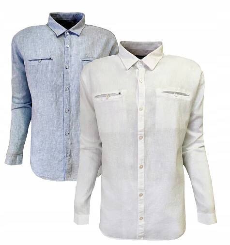 Pánská sportovní košile LNIANA letní casual bílá XL JEAN PIERE Značka žádná značka