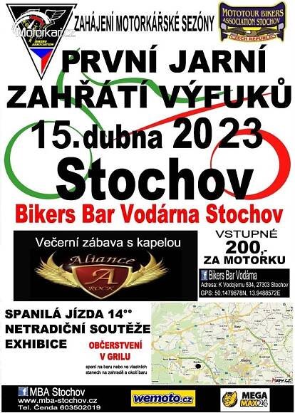 Sraz První jarní zahřátí výfuků na Stochově 2023 Stochov 15.4.2023 | Motorkáři.cz