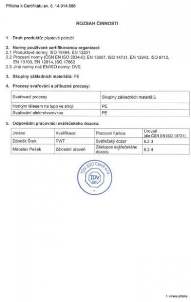Certifikace – ESB a.s.