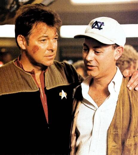 Jonathan Frakes and Michael Piller