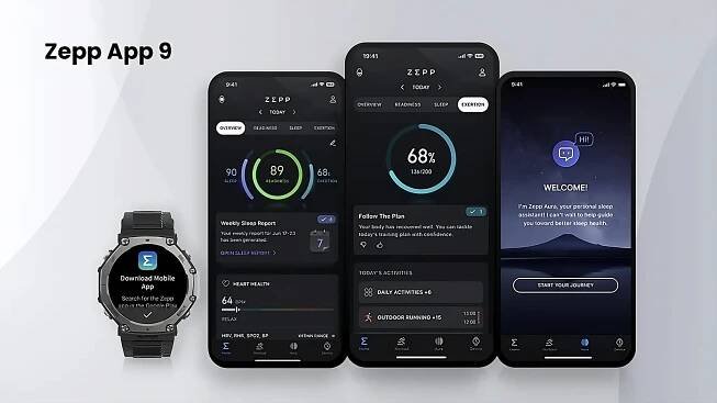 Nová verze aplikace Zepp pro hodinky Amazfit přináší vylepšené rozhraní. Za spánkového a tréninkového asistenta si zaplatíte