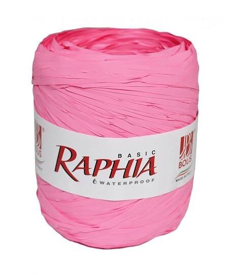 Raphia basic - tm. růžová (42)