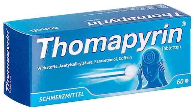 Thomapyrin Tabletten bei Kopfschmerzen und Fieber 60 stk