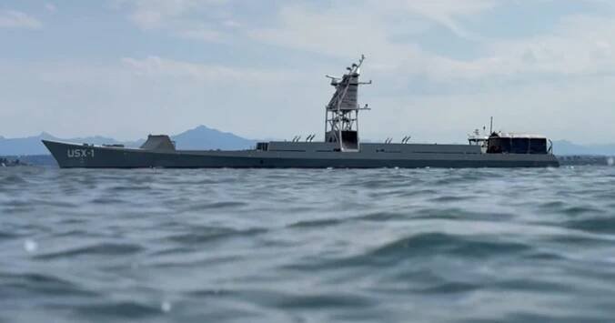 DARPA christens dagger-like, crewless ocean warship
