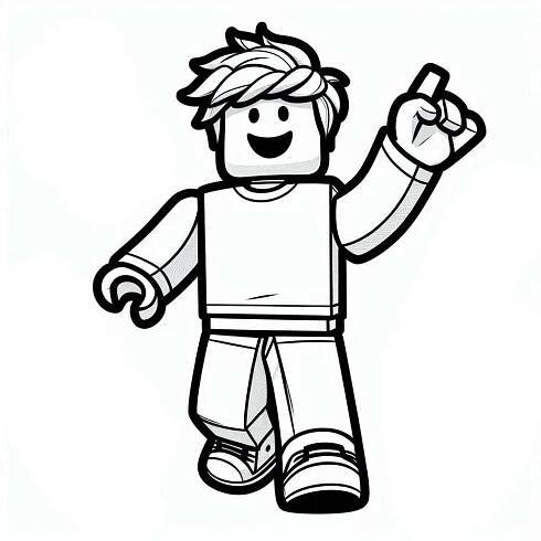 Nakreslete roztomilý Roblox