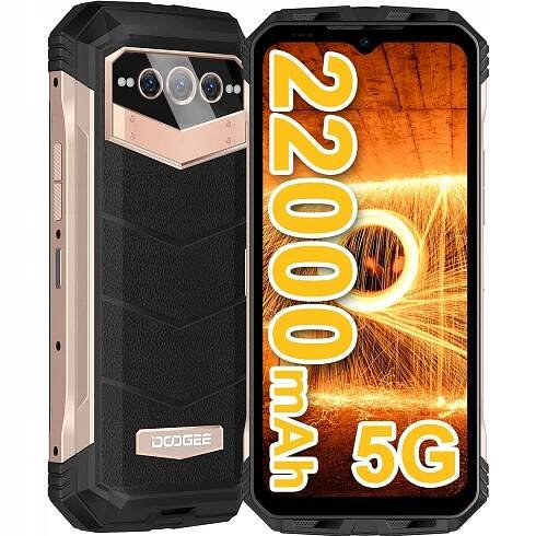 DOOGEE Smartphone V Max 22000 mAh 20 GB / 256 GB 6,6" NFC SIM WIFI 6 IP68/ IP69K