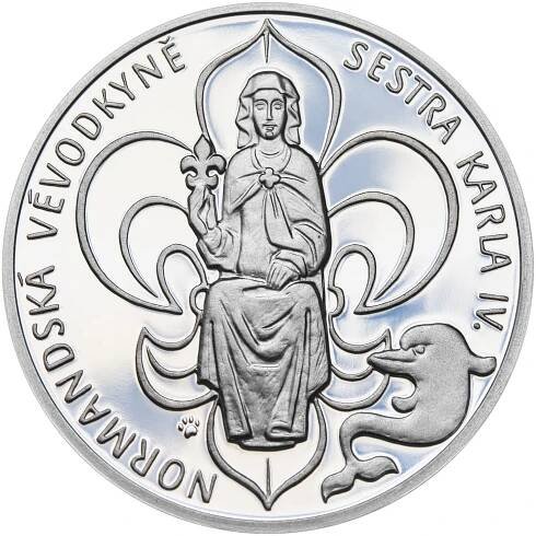 Jitka Lucemburská - 700. výročí narození stříbro proof
