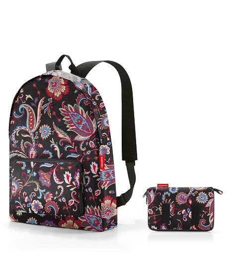 Skládací batoh Risenthel Mini Maxi Rucksack Paisley black