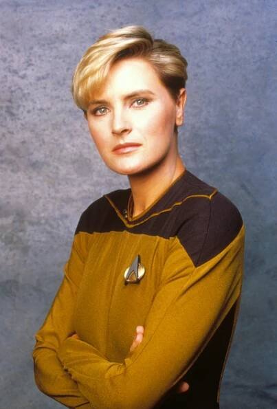 As Lt. Tasha Yar; image courtesy of Denise Crosby