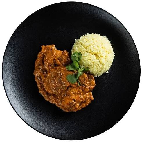 Kuřecí tikka masala, šafránová rýže od Mahavira Kanswala
