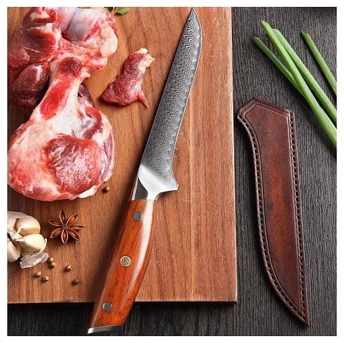 Nůž vykošťovací Dellinger Rose-Wood Damascus 160mm