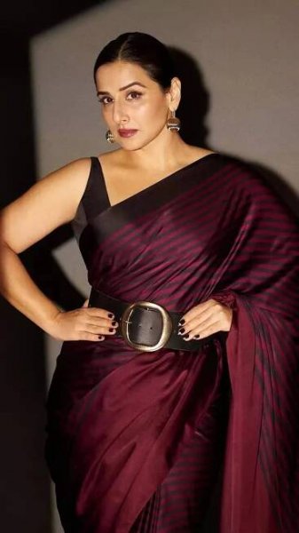 Vidya Balan redefines power dressing in a belted saree with fierce elegance