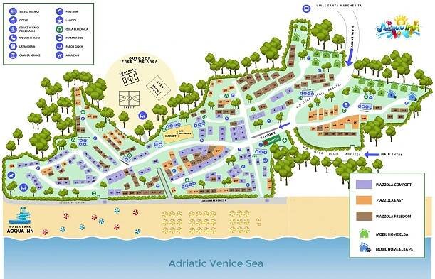Mapa Caorle🗺️ (Itálie) – Podrobné mapy i ke stažení
