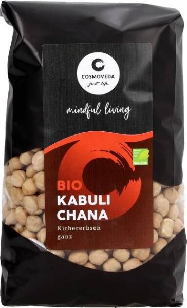 Cosmoveda Bio Kabuli Chana - celá cizrna, 500 g