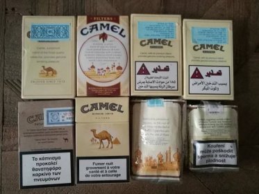 Prázdné krabičky CAMEL cigaret  - Sběratelství