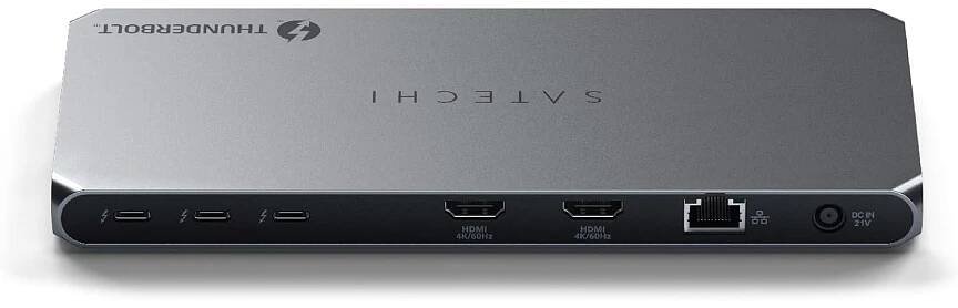Satechi's new Thunderbolt 4 docking station with 12 ports supports four 4K displays and 96 W PD