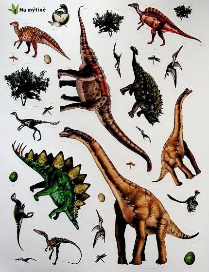 Dinosauři - samolepková knížka | Agátin svět