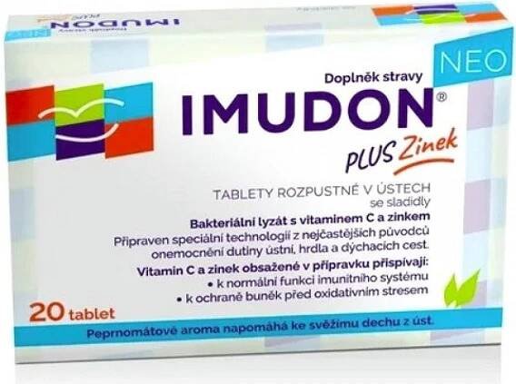 Bioveta Imudon Neo +Zinek 20 tablet
