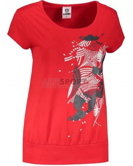 Dámské triko ALTISPORT ALW084120 ČERVENÁ velikost: XS