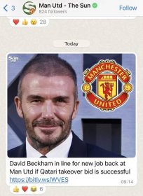 The Sun has launched a Man Utd WhatsApp Channel to keep fans in the loop