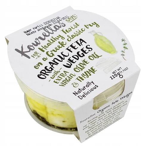 Sýr feta s tymiánem v bio olivovém oleji 220 g kourellas