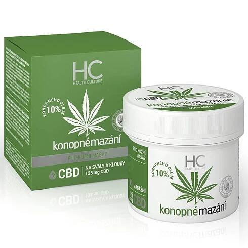 HEALTH CULTURE CBD Konopné mazání 125 ml