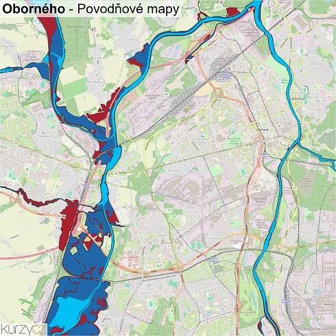 Oborného - mapy | Kurzy.cz