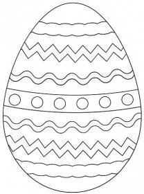 roztomilá omalovánka velikonoční vajíčko 1