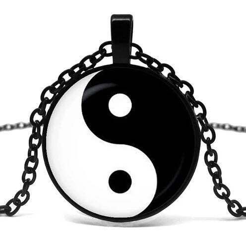 Přívěsek Jin Jang - černý GL2318 * amulet