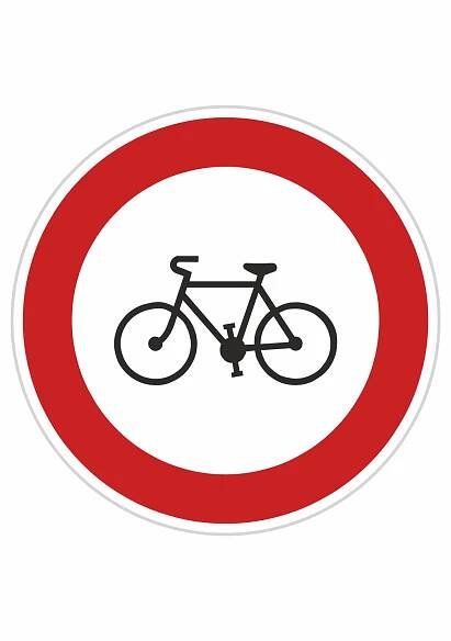 Dopravní značky plechové - Zákazové: Zákaz vjezdu jízdních kol (B8)