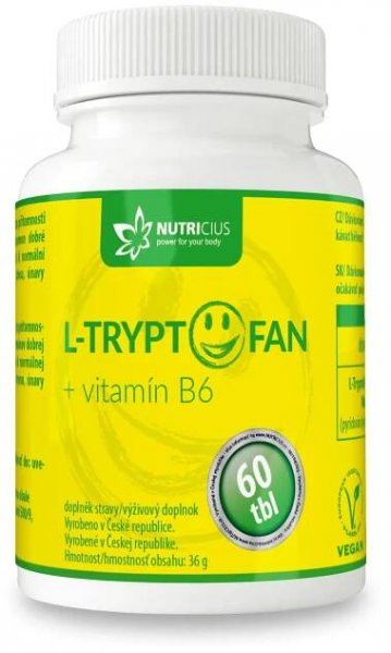 Nutricius L-Tryptofan + vitamin B6 200 mg/2,5 mg 60 tablet