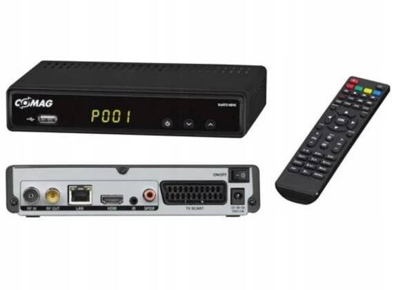 Comag SL65T2 tuner DVB-T2 HEVC HDMI SCART USB Freenet TV IRDETO PVR