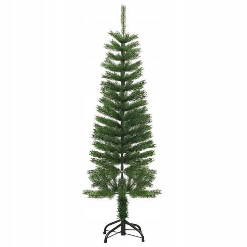 vidaXL Umělý, štíhlý vánoční stromek se stojanem, 120 cm, PE