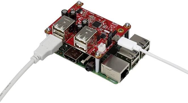 USB Power Hub pro Raspberry Pi, 4x USB