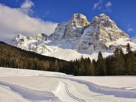 Civetta - Alleghe - Selva di Cadore - Val di Zoldo - Lyžovačka v Alpách