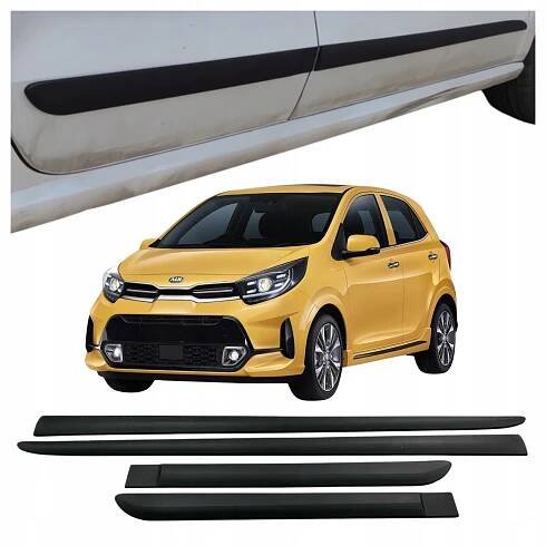 Univerzální ochranné lišty na boční dveře pro Kia Picanto od roku 2020