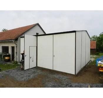 Plechová hala 7×7 m - bílá
