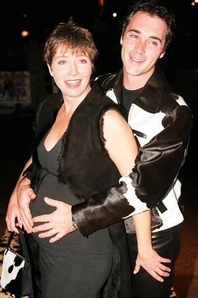 Actor Greg Wise and his pregnant girlfriend actress Emma Thompson, arrive for the London premiere of Mad Cows, at the Odeon West End cinema, Leicester Square. *4/12/1999 - Emma Thompson gives birth to a daughter at the Hospital of St John and St Elizabeth in London. 