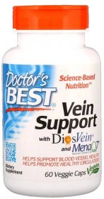 Vein Support (hesperidin + diosmin), DiosVein a MenaQ7, 60 rostlinných kapslí