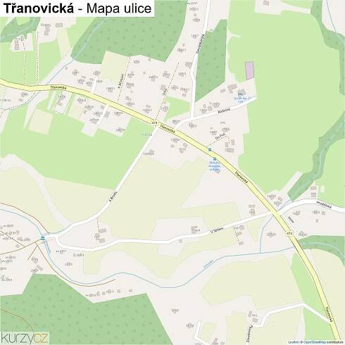 Třanovická - mapy | Kurzy.cz