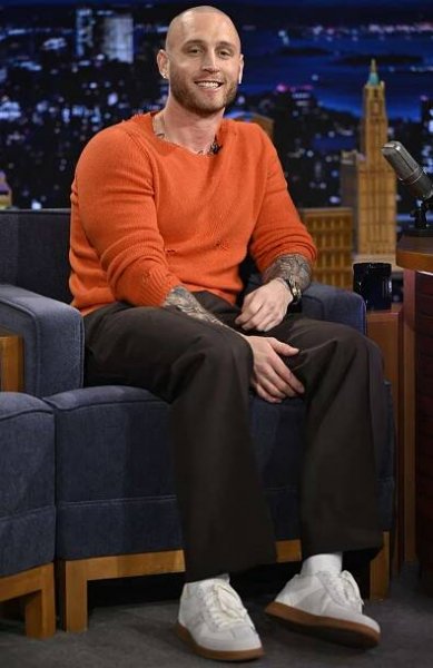 Chet Hanks during an interview on The Tonight Show Starring Jimmy Fallon