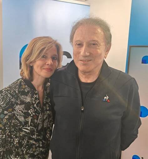 Michel Drucker en compagnie de Wendy Bouchard