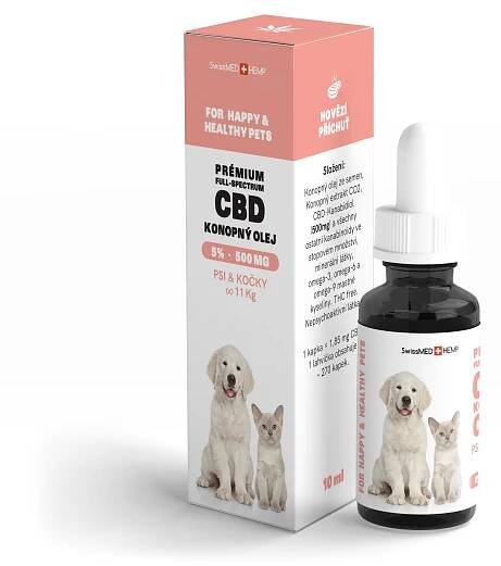CBD olej pro malé psy a kočky 5%, 10ml