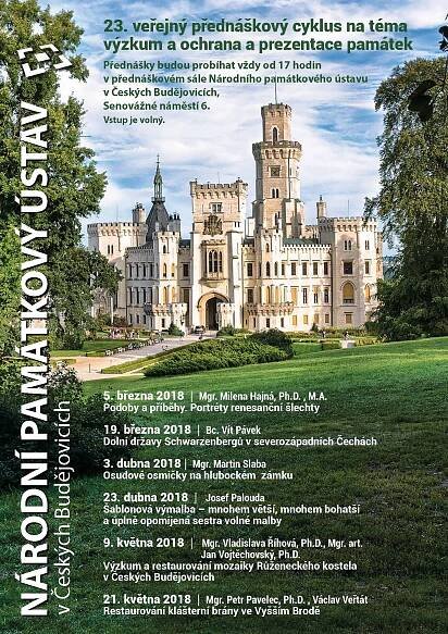 Přednáškový cyklus NPÚ v Českých Budějovicích - ÚPS České Budějovice