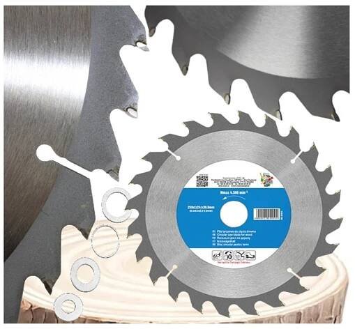 KOTOUČOVÁ PILA NA ŘEZÁNÍ DŘEVA 250x30,0mm WIDIA 24 VIDIOVÉ ZUBY