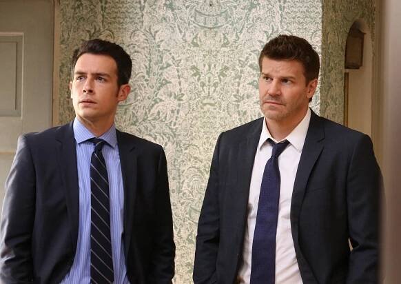 Sběratelé kostí - Mrtvola v řece - Z filmu - John Boyd, David Boreanaz