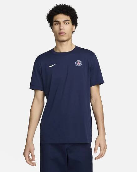Paris Saint-Germain Essential Men's Nike Football T-Shirt - Midnight Navy